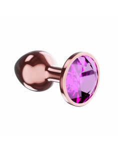 Plug-Butt Plug Diamond Quartz Shine L Rose Gold