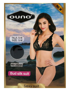 Ouno-Sexy Lingerie Set 2 parts-L/XL-Black