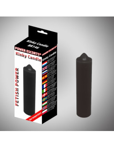 Kinky candle  black low temperature  candle 20 cm