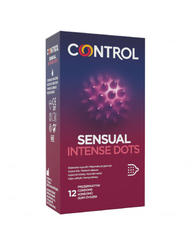 Prezerwatywy-Control Sensual Intense Dots 12"s