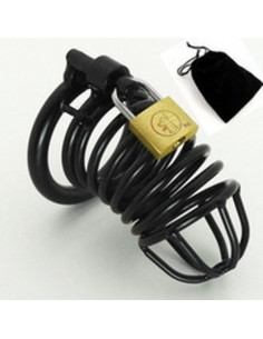 Prison BReak black medium 45  mm adjustable cockcage with lock