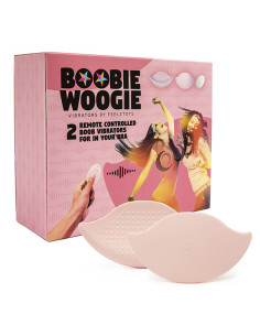 FeelzToys - Boobie Woogie Remote Controlled Boob Vibrators (2 pcs)
