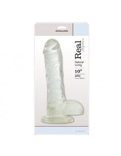 Dildo-FALLO JELLY REAL RAPTURE CLEAR 10""""""""""""""""