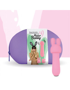 FeelzToys - Mister Bunny Massage Vibrator with 2 Caps Pink