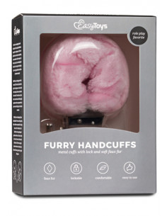 Kajdanki-Furry Handcuffs - Pink