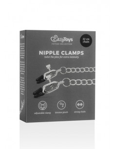 Stymulator-Big Nipple Clamps With Chain
