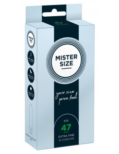 Mister Size 47mm pack of 10