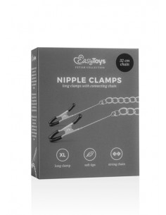 Stymulator-Long Nipple Clamps With Chain
