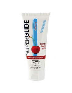 Żel-HOT Superglide CHERRY- 75ml edible lubricant waterbased -