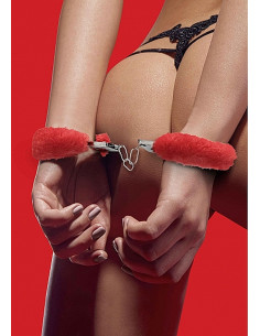 Beginner"s Handcuffs Furry - Red