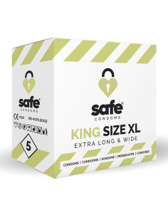 SAFE - Condoms King Size XL Extra Long & Wide (5 pcs)