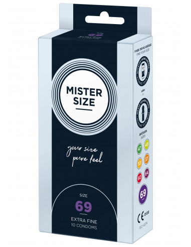 MISTER SIZE 69mm Condoms 10pcs